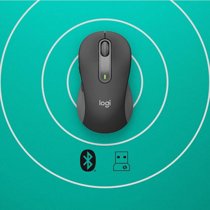 Logitech 910-007636 Wireless Mouse Signature M650 L Full Size Mouse Black