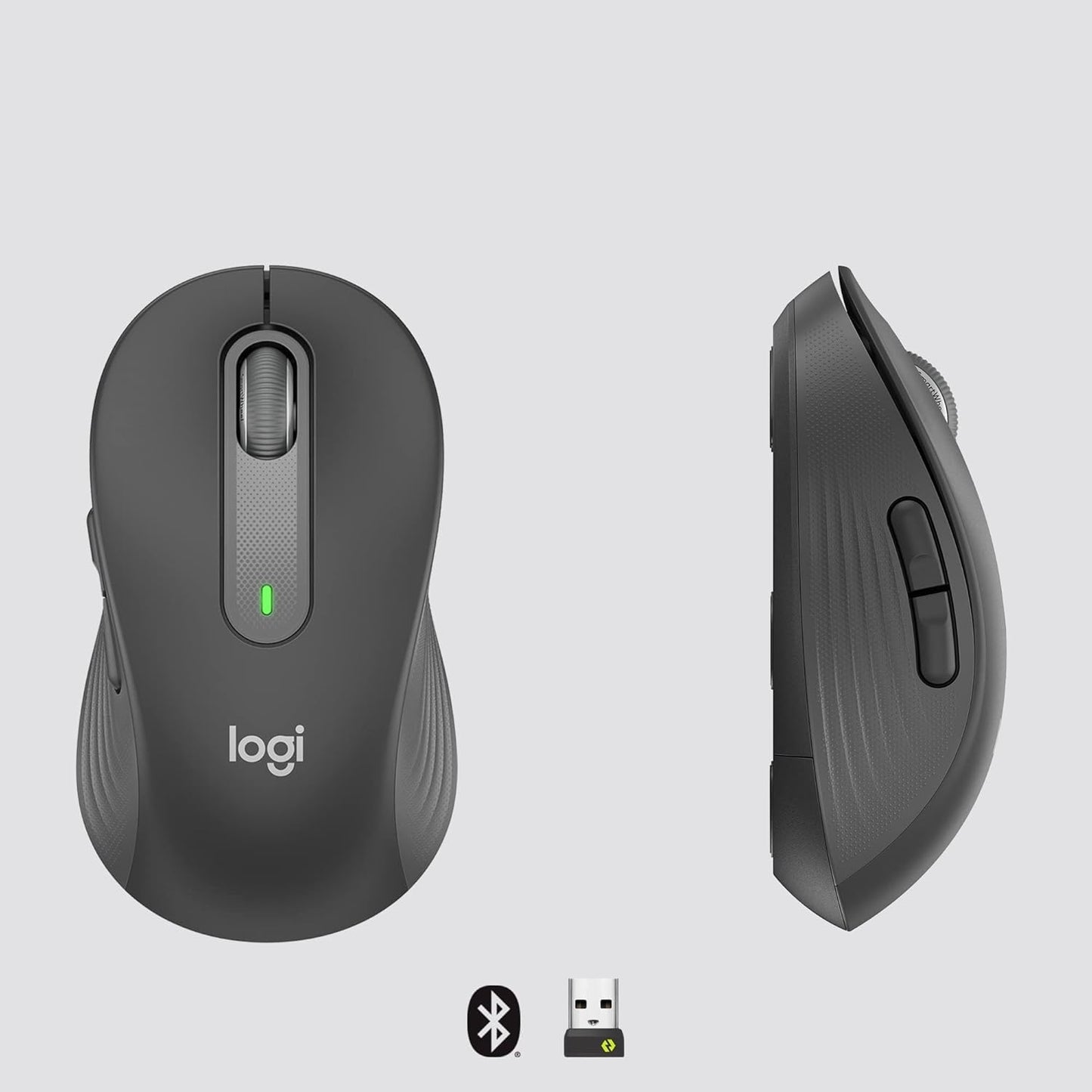 Logitech 910-007636 Wireless Mouse Signature M650 L Full Size Mouse Black