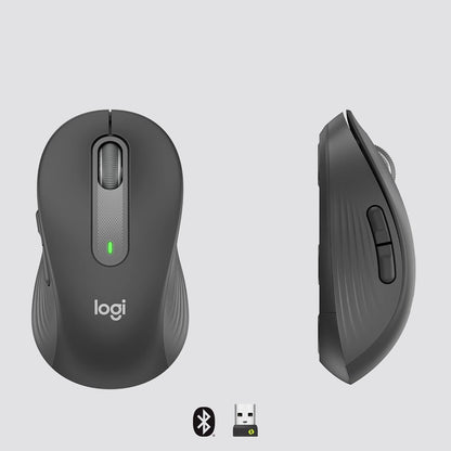 Logitech 910-007636 Wireless Mouse Signature M650 L Full Size Mouse Black