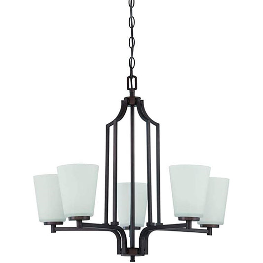 Sunset Lighting F18095-64 Brighton Five Light Chandelier in Provincial Bronze