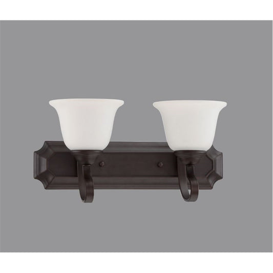 Sunset 2-Light 100W Mb Alistair Vanity Provincial Bronze - F16062-64