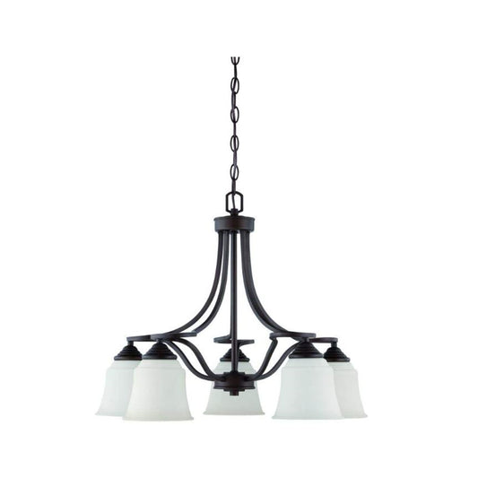 Sunset 5-Light Marston Chandelier Down 100W Provincial Bronze F16006-64