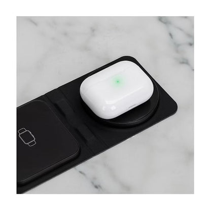 iHome 3-in-1 Foldable Wireless Charging Pad with USB-C Wall Charger and USB-C to A Cable 2IHQI2233D0L2