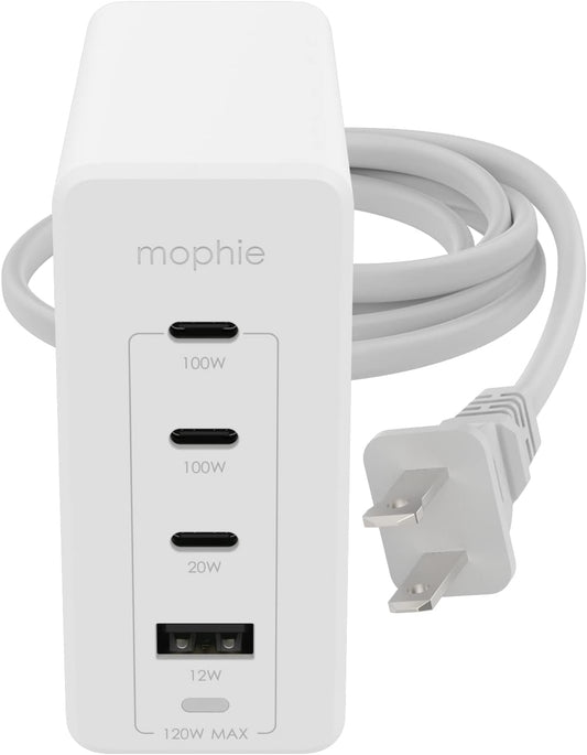 Mophie 3 Pc. Speedport 120 Travel Charging Bundle - White B0BC2C3P15