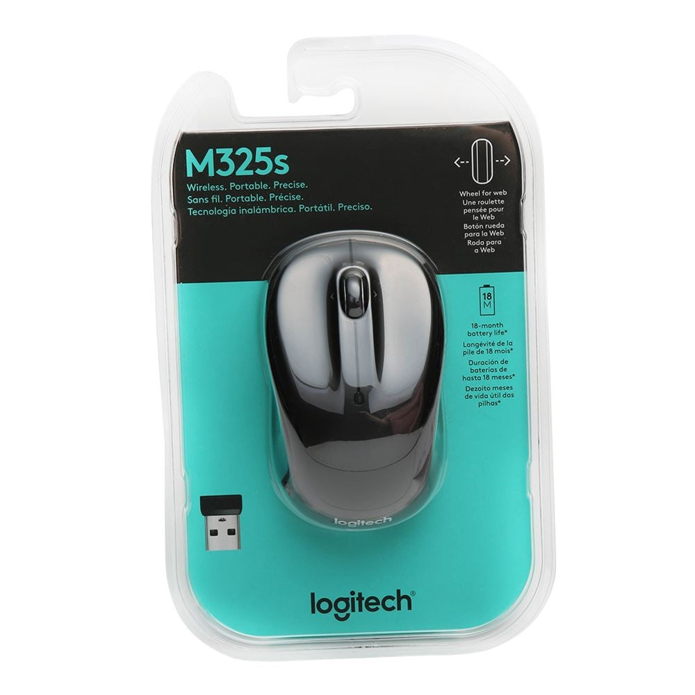 Logitech M325S Wireless Ambidextrous Optical Mouse Black 910-006825