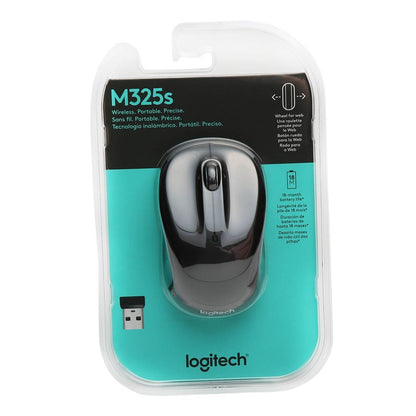 Logitech M325S Wireless Ambidextrous Optical Mouse Black 910-006825