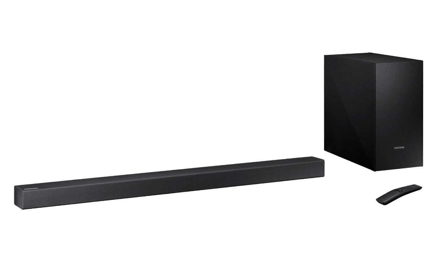 Samsung 2.1 Channel 150W Soundbar with Sub-woofer Bluetooth, Dolby Digital, One Remote Compatible HW-MM36/ZA