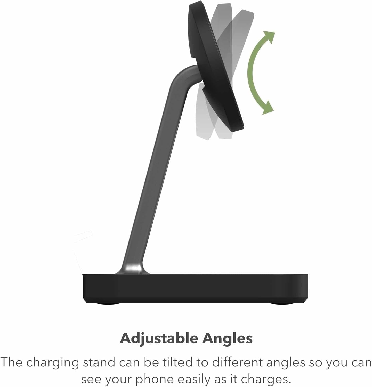 Mophie Snap+ 15W Wireless Charging Stand & Pad with MagSafe Compatibility Black