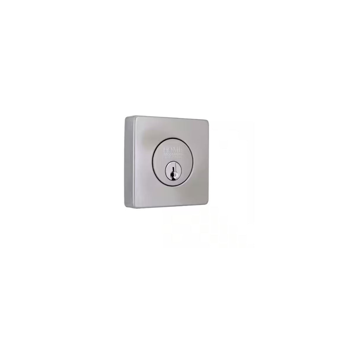 Square Satin Nickel Single Cylinder Deadbolt Featuring Dual Keyway DD2X21PXJ