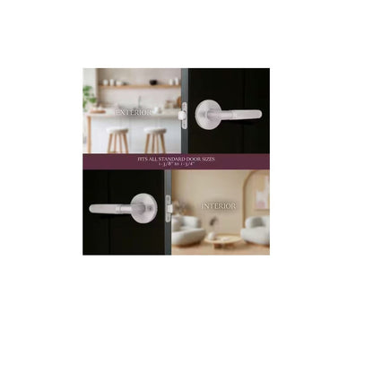 Woodcliff Satin Nickel Hall/Closet Passage Door Handle LH2X23SYXP