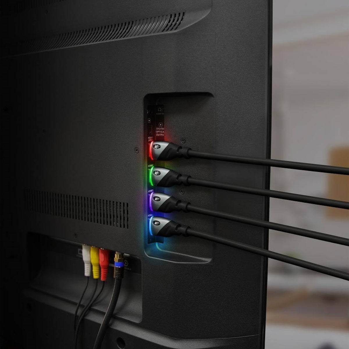 Monster 4K HDR 6' High Speed HDMI Cable w/ Build-In LED Light - 2 pack MHV1-1026