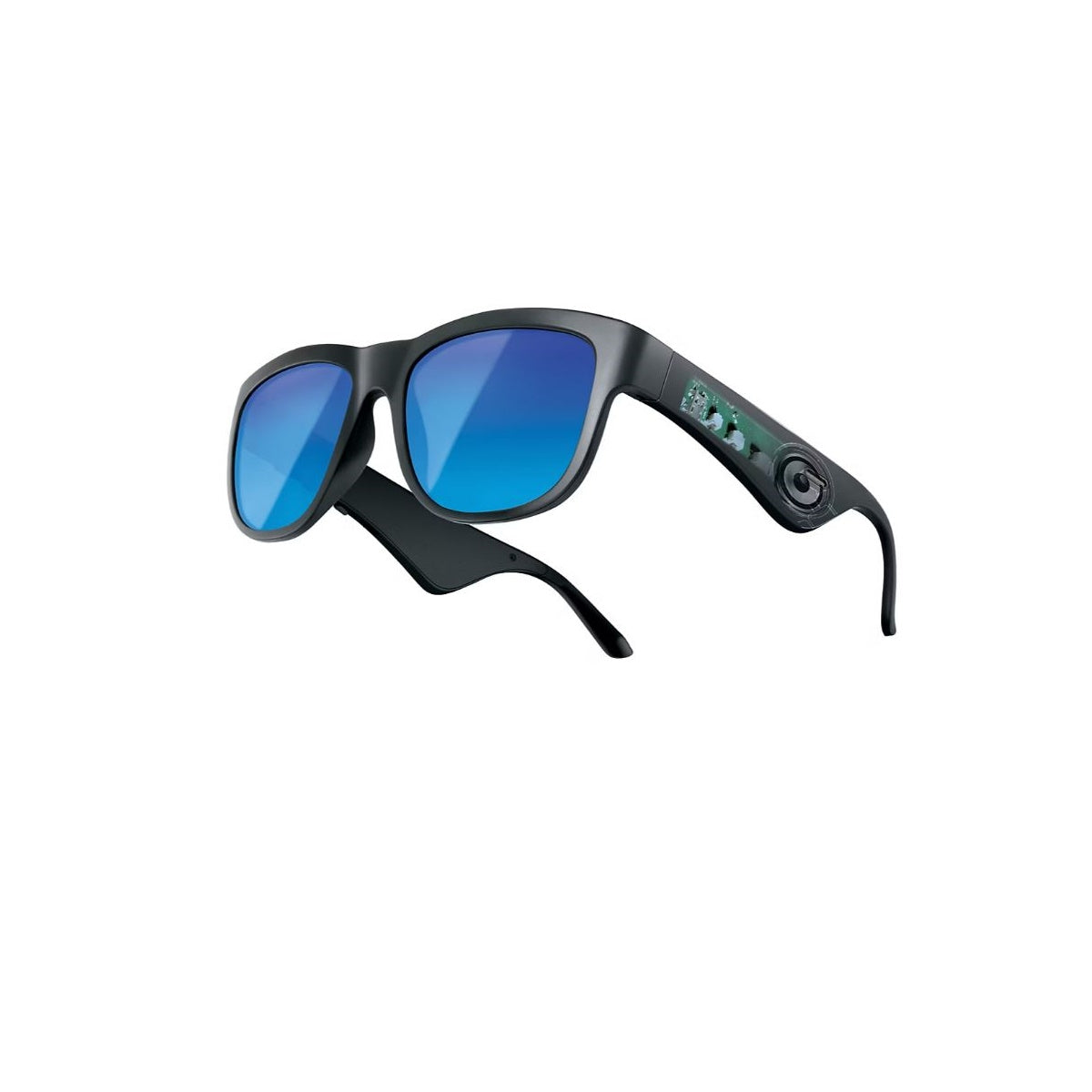 Brookstone Wireless Audio Sunglasses with Bluetooth Open-Ear Speakers, UV Protection & Anti-Glare Lenses, IPX5 - BSADSHD255