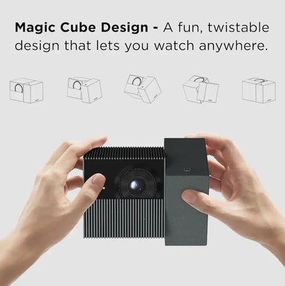TCL PlayCube 1080P Full HD HDR DLP Portable Smart Projector with Google TV P30D8F