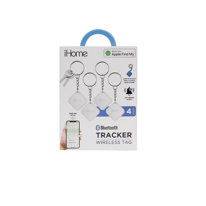 iHome 4-pack FindMy Bluetooth Tracker 2IHPA1014-WHT