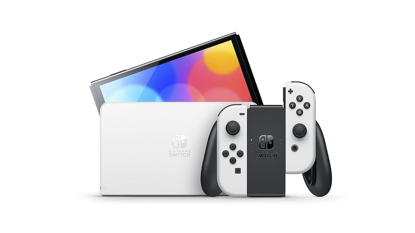 Nintendo Switch OLED Model w/ White Joy-Con - HEG S KAAAA USZ - White