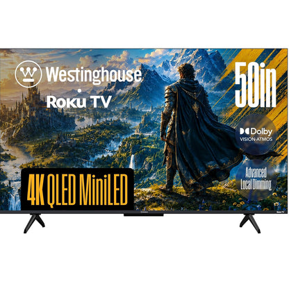 Westinghouse - 50-inch Mini-LED 4K UHD Roku TV with Dolby Vision, QLED, Local Dimming, WR50MX6500