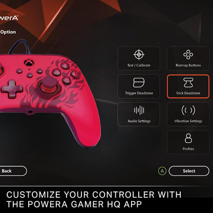 PowerA Advantage Wired Controller for Xbox Series X|S - Red Flame XBGP0521-01V