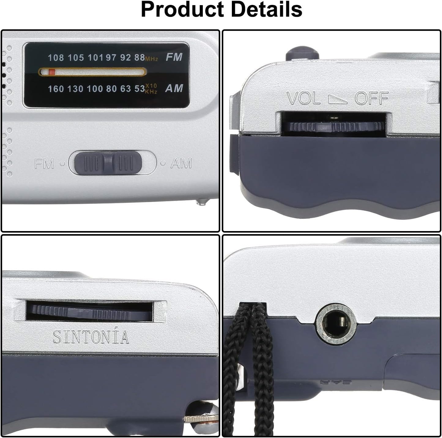 INDIN BC-R28 AM/FM Portable Pocket Radio – Mini Speaker