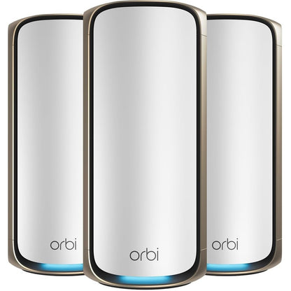 NETGEAR Orbi 970 BE27000 Wireless Quad-Band 3-Piece Mesh Wi-Fi System White RBE973S-100NAS