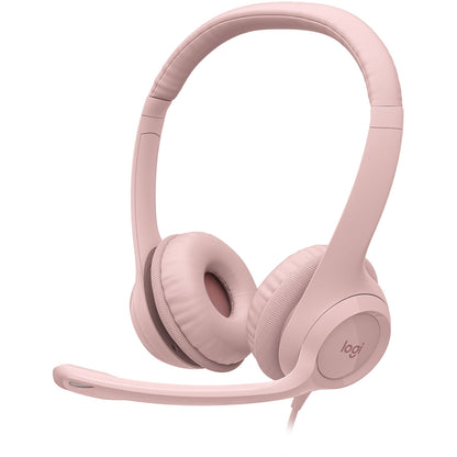 Logitech H390 USB-A Headset Rose 981-001280