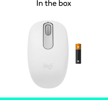 Logitech M196 Bluetooth Wireless Mouse, Compact and Portable Mouse, 12-Month Battery White 910-007438