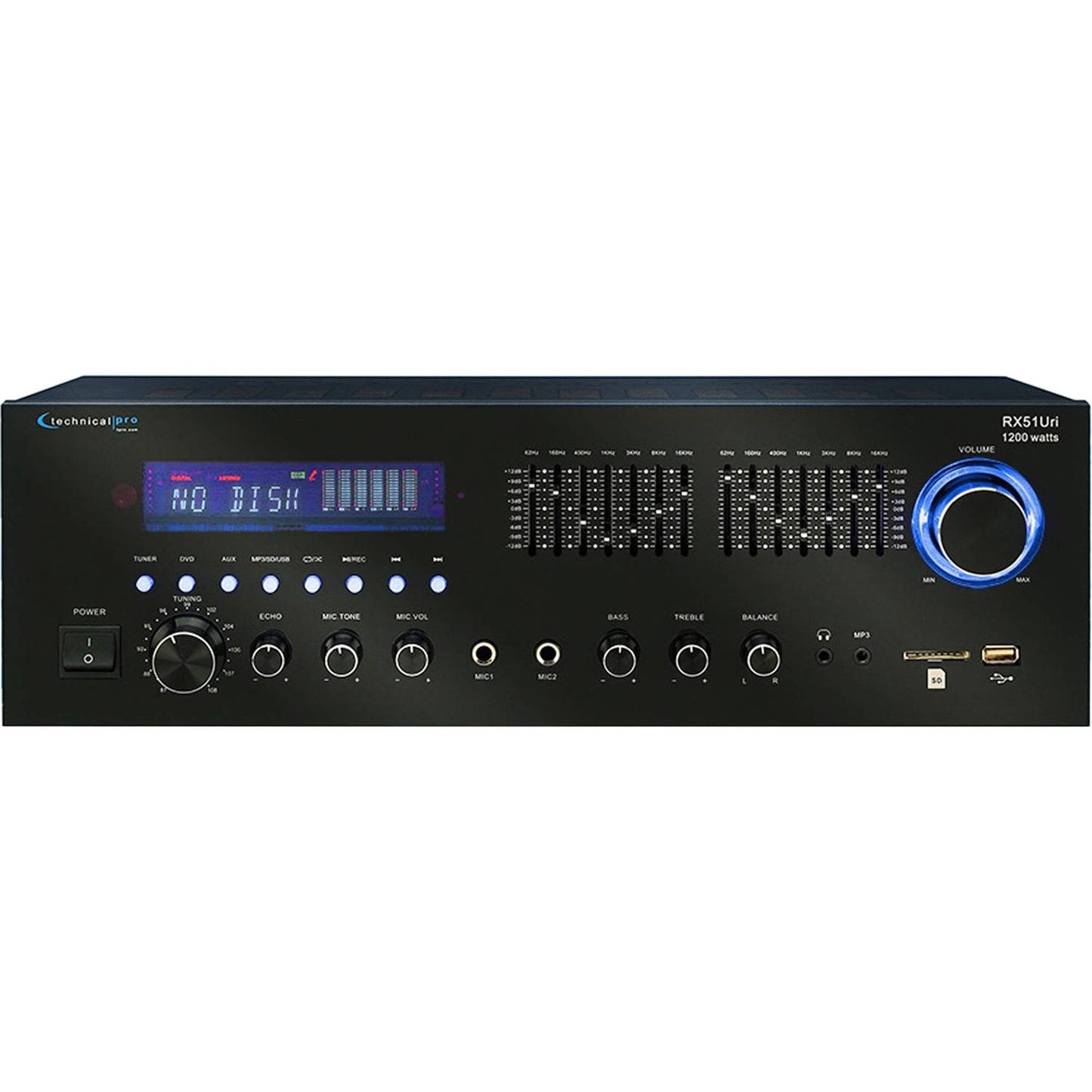 Technical Pro RX51URI Professional Receiver with USB and SD Card Inputs