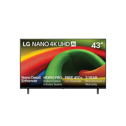 LG 43 Inch Class 4K Nano UHD TV AI NU71 Smart TV 43NU710BAUC
