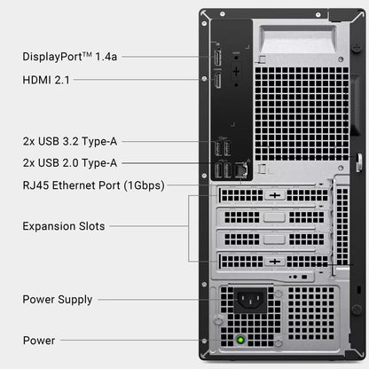 Dell Desktop Intel Core Ultra 5 Series 2 225 2025 - 16GB/ 512 Storage - Black DECT-1250