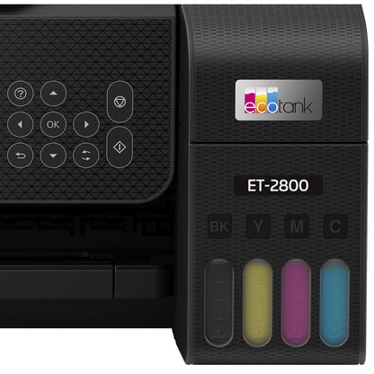 Epson EcoTank ET-2800 Wireless Color All-in-One Cartridge-Free Supertank Printer Black C11CJ66201
