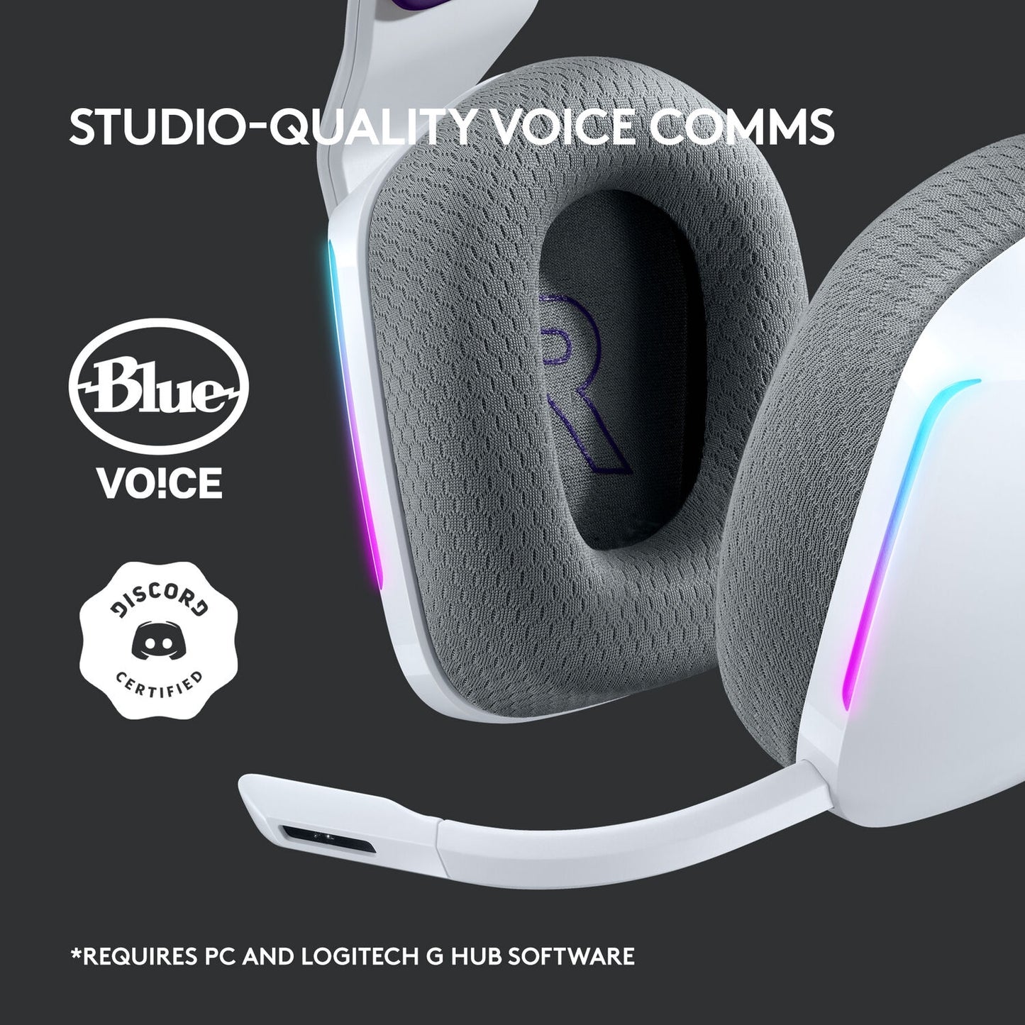 Logitech G G733 LIGHTSPEED Wireless RGB Gaming Headset White 981-000882