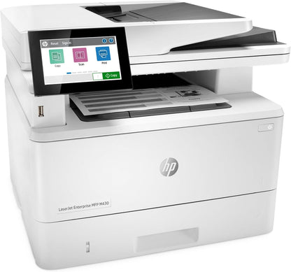 HP LaserJet Enterprise MFP M430f Monochrome All-in-One Printer with Built-in Ethernet & 2-Sided Printing 3PZ55AR,White