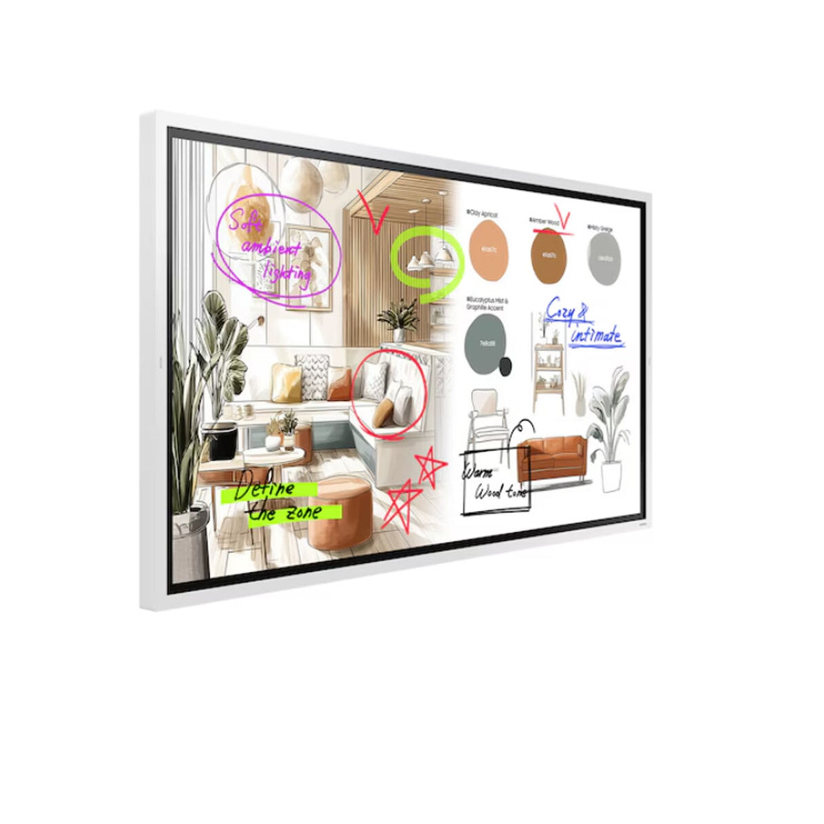 Samsung WM75FX Series 75-Inch 4K 8ms 60Hz UHD Flip Interactive Collaborative Display
