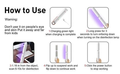 Sausen LED Handheld Deep Ultraviolet Disinfection & Sterilization Stick HK015