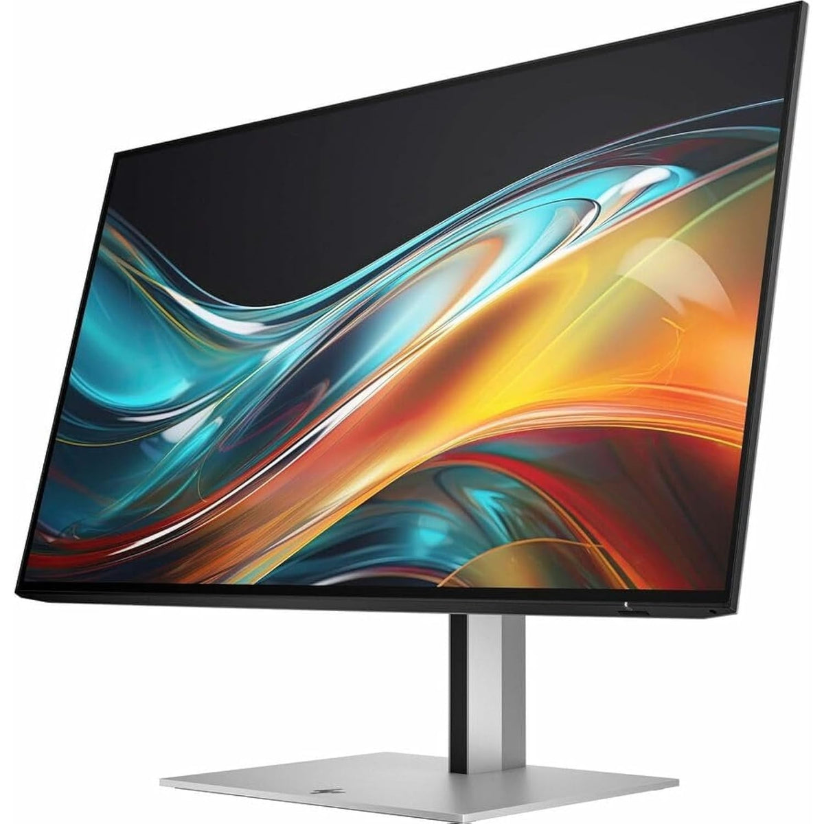 HP 7 Pro 724pf 24" 100Hz 5ms FHD IPS Monitor, DP, HDMI & DKZ Hub 8X530AA - Black/Silver