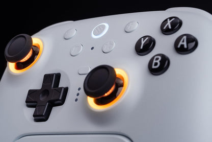 8BitDo Ultimate 2 Bluetooth Controller, Hall Effect Triggers with Charging Dock - White
