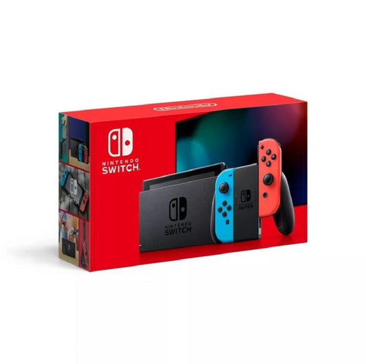 Nintendo Switch with Neon Blue and Neon Red Joy-Con 110478