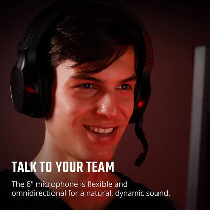 Acer Nitro Gaming Headset with Flexible Omnidirectional Mic, Adjustable Headband, Black NHW820