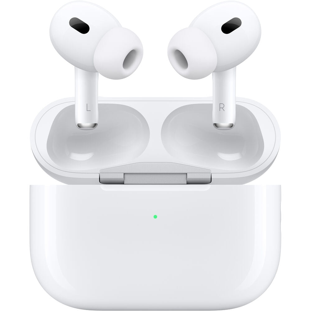 Apple AirPods Pro 2 Active Noise Cancelling Earbuds w/ Hearing Aid Feature White MTJV3LL/A