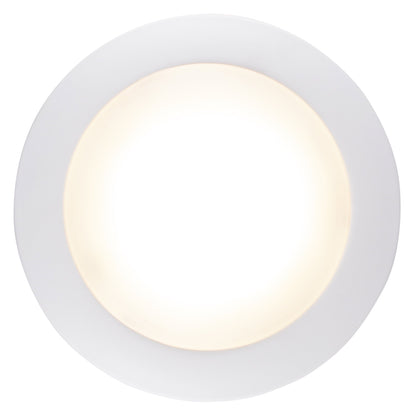 Luminance Sunset Lighting F8626-30 LED Disk Light, Aluminum Plastic White Finish