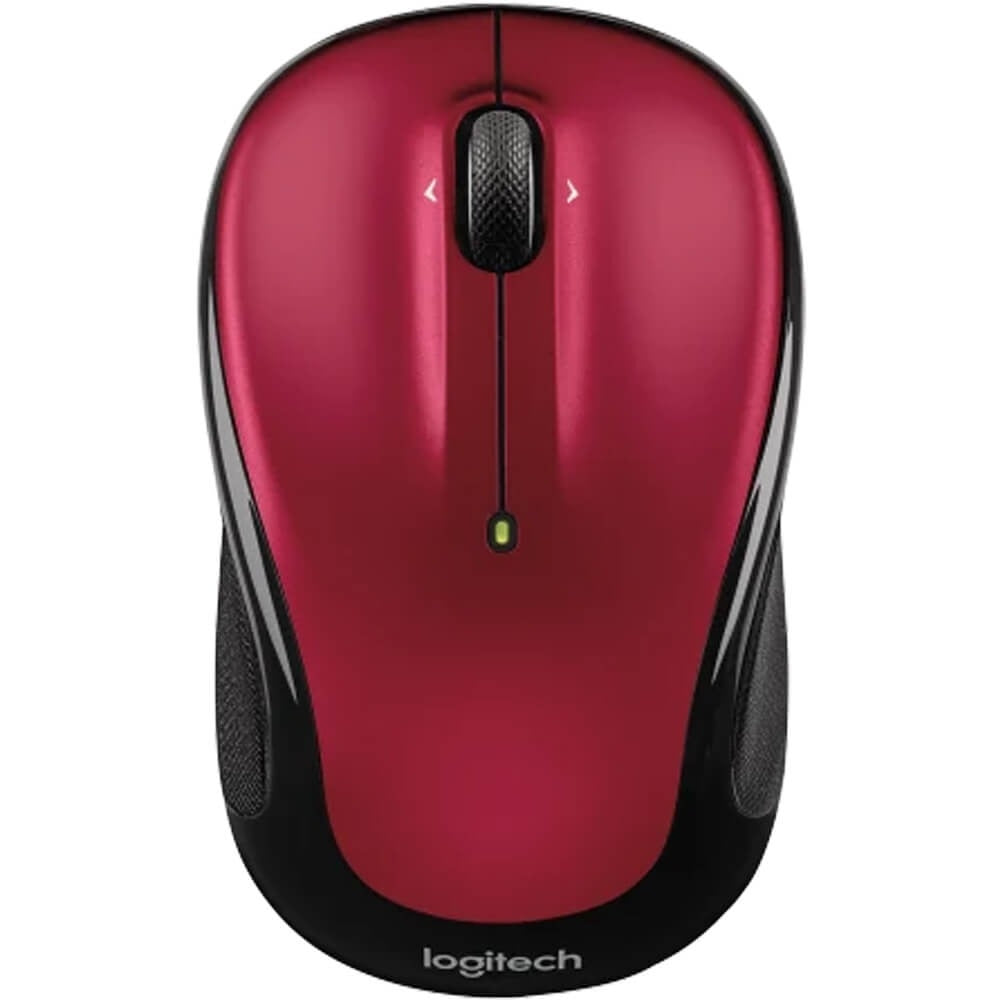 Logitech - M325s Wireless Optical Compact Ambidextrous Mouse - Wireless - Darker Red 910-006830