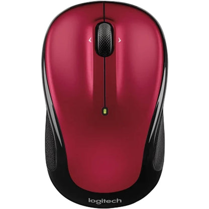 Logitech - M325s Wireless Optical Compact Ambidextrous Mouse - Wireless - Darker Red 910-006830