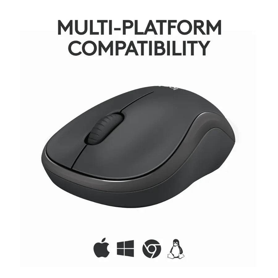 Logitech M240 Silent Bluetooth Wireless Optical Ambidextrous Mouse Wireless Graphite 910007113