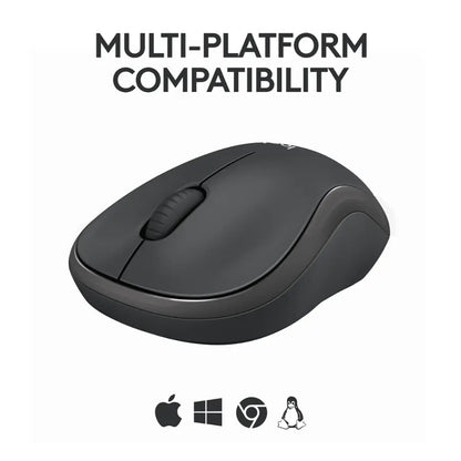 Logitech M240 Silent Bluetooth Wireless Optical Ambidextrous Mouse Wireless Graphite 910007113