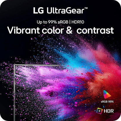 LG 24G411A-B 24-inch Ultragear Full HD (1920 x 1080) IPS Gaming Monitor, 144Hz (O/C), 1ms MBR, HDMI, DisplayPort