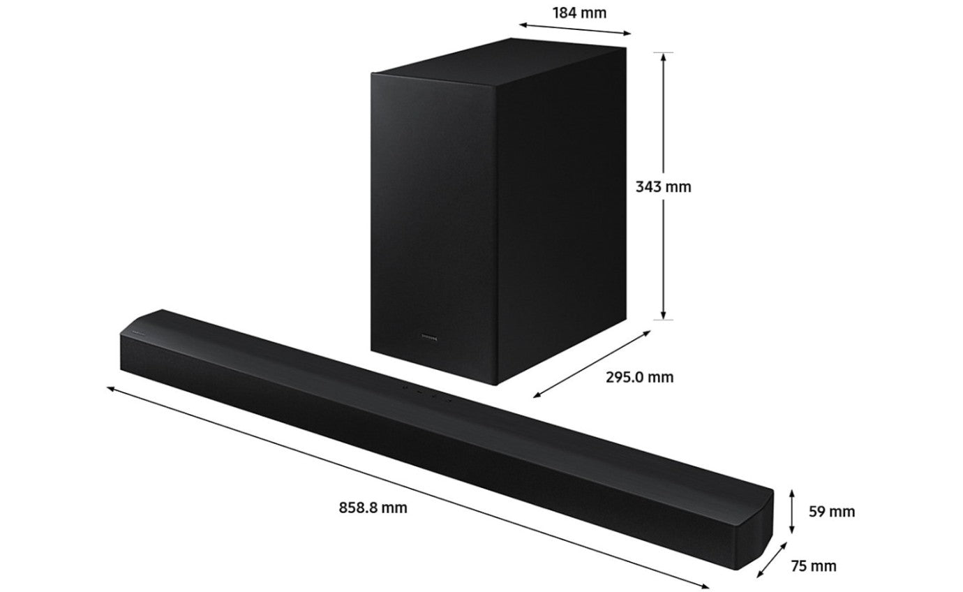 Samsung 2.1 Channel Soundbar with Subwoofer HW-B450F/XY