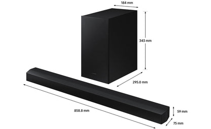 Samsung 2.1 Channel Soundbar with Subwoofer HW-B450F/XY