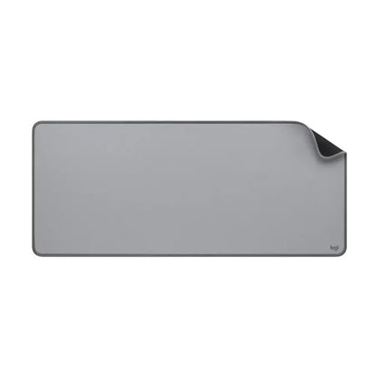 Logitech Desk Mat Studio Series Extended Mouse Pad with Spill-resistant Durable Design (Large) Mid Gray 956-000047