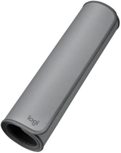 Logitech Desk Mat Studio Series Extended Mouse Pad with Spill-resistant Durable Design (Large) Mid Gray 956-000047