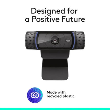 Logitech C920s Pro 1080 Video Conferencing, Streaming, and Gaming Webcam with Privacy Shutter Black 960001257