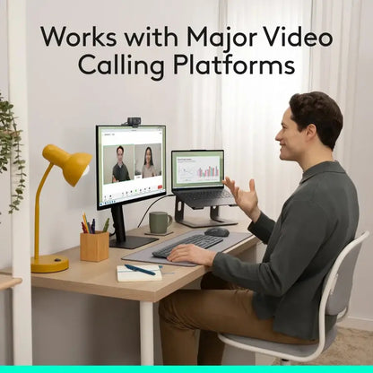 Logitech C920s Pro 1080 Video Conferencing, Streaming, and Gaming Webcam with Privacy Shutter Black 960001257